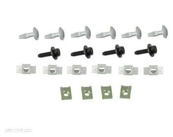 Set fixare scut protectie sub motor 407 Coupe, 10.2005-12.2011; 407, 05.2004-12.2010, fixare scut sub motor