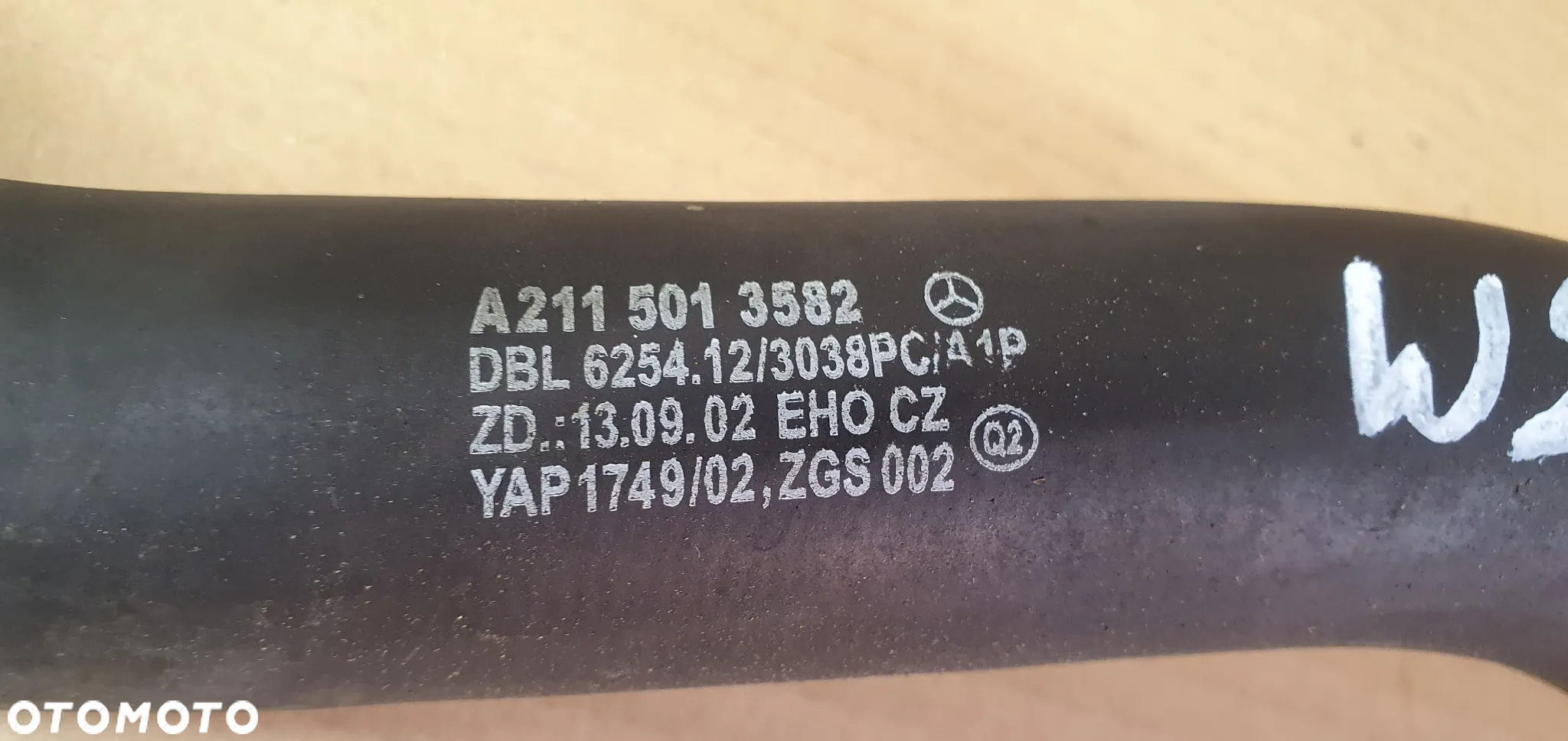 Przewód wąż chłodnicy Mercedes E-Klasa W211 1.8 K A2115013582 - 7