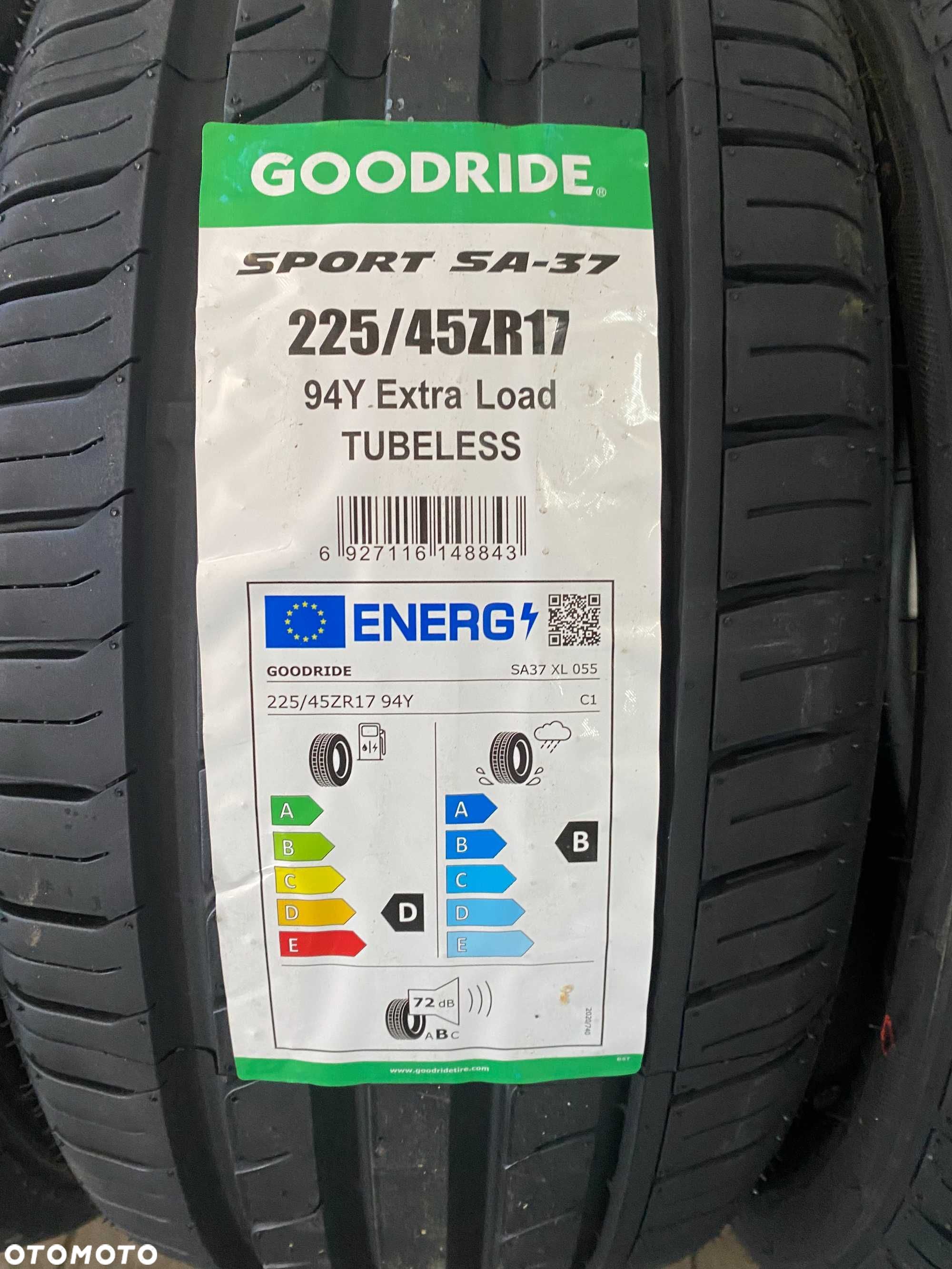 4x 225/45 R17 94Y Goodride Sport SA-37 NOWE 2025 Rant ochronny - 2