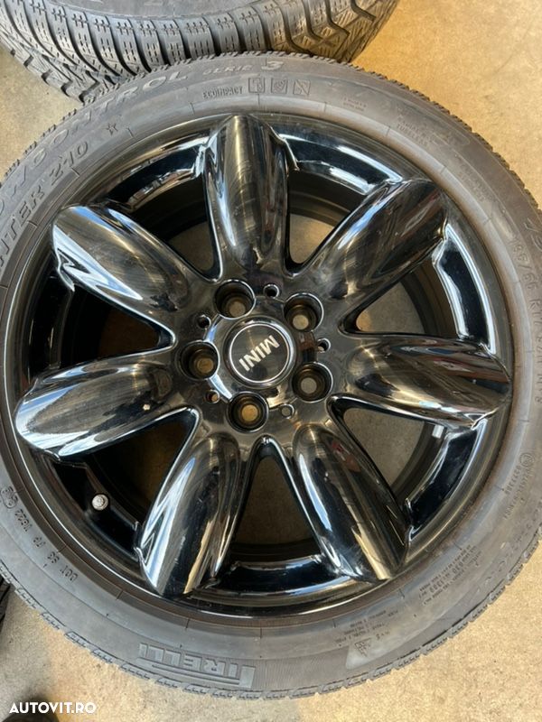 vând jante originale Mini Cooper pe 17” cu anvelope iarnă - 4