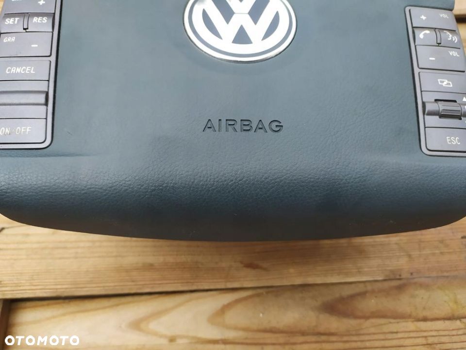 VOLKSWAGEN PHAETON PODUSZKA KIEROWNICY NIEBIESKA - 4