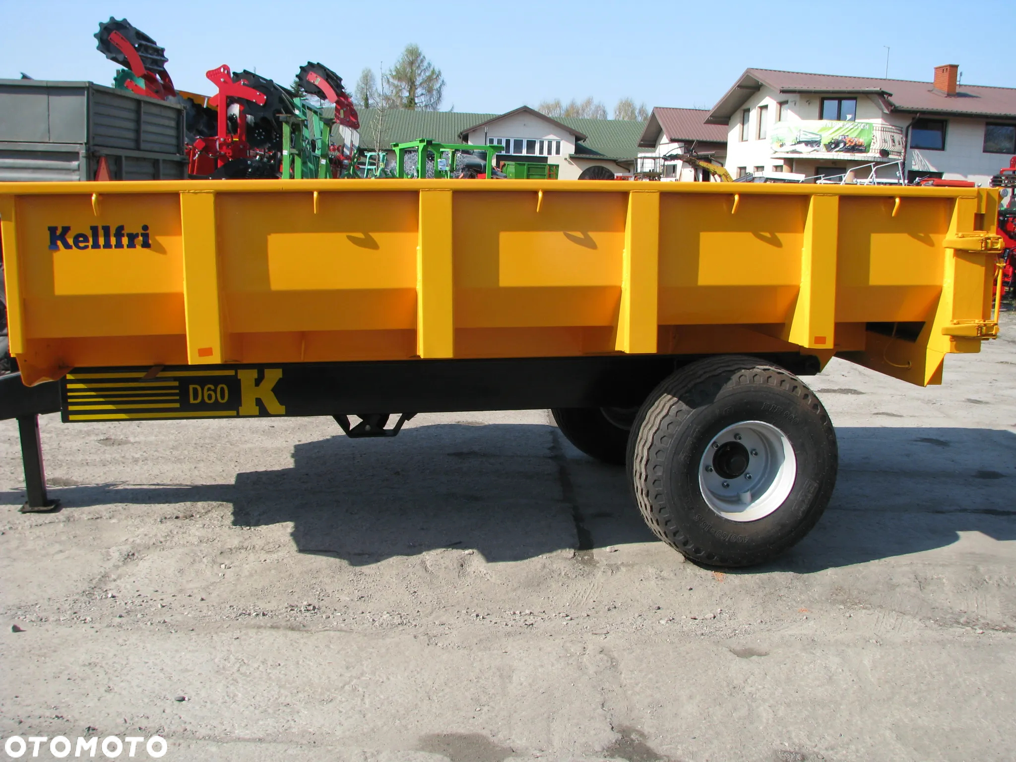 Inny Przyczepa budowlana KELLFRI - 6-9-Ton skorupowa - wywrot do tyłu - 23