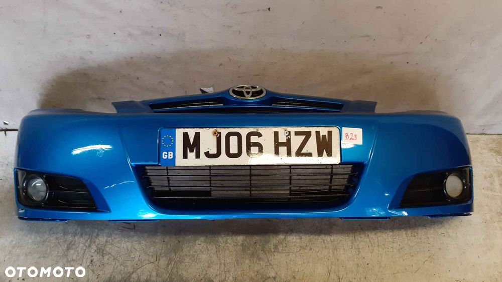 ^ ZDERZAK PRZÓD PRZEDNI DO TOYOTA COROLLA E12 LIFT FL 8P1 NIEBIESKI HALOGENY - 1