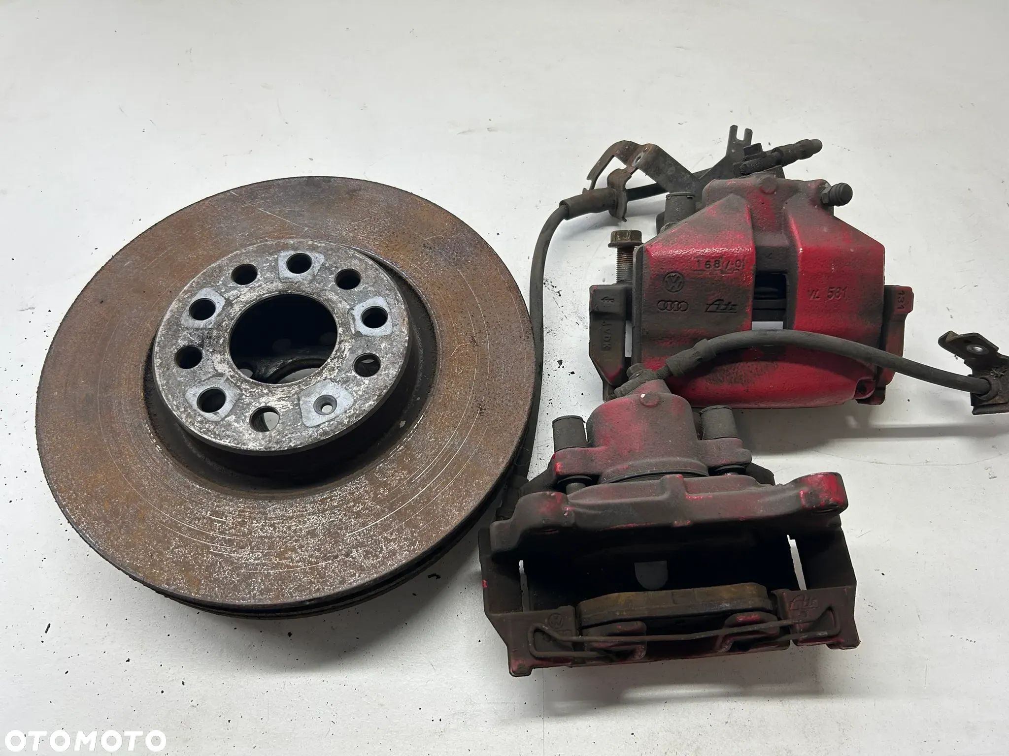 SWAP hamulcy hamulce przód 312MM Seat Leon II VW Golf V Audi A3 8P Skoda Octavia II RS 581 582 - 1
