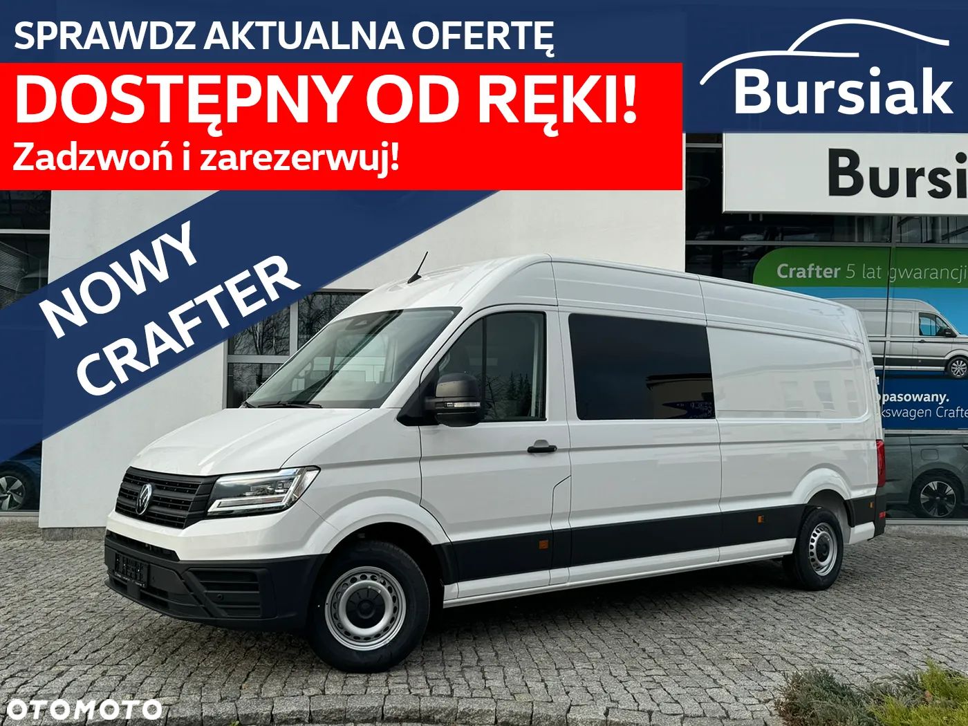 Volkswagen Crafter Brygadówka 7 osób - 1