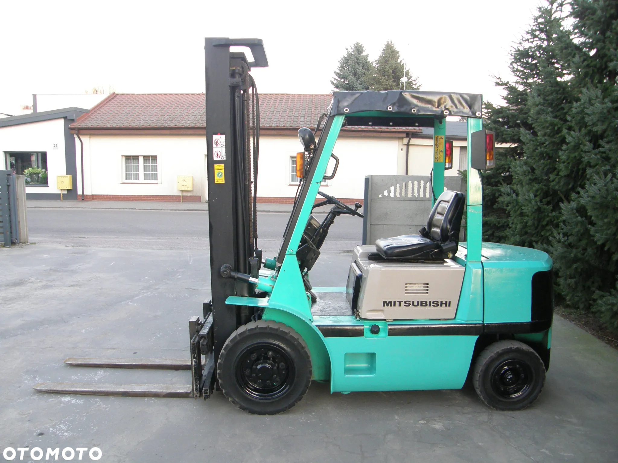 Mitsubishi FD25 przesuw wózek widłowy z Niemiec - 2