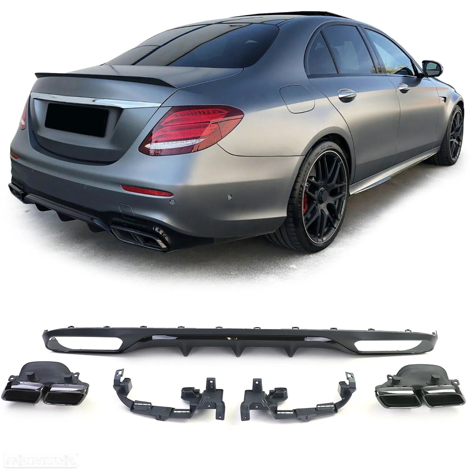 Difusor com Ponteiras Mercedes E W213 Standard (2016 a 2019) - 1