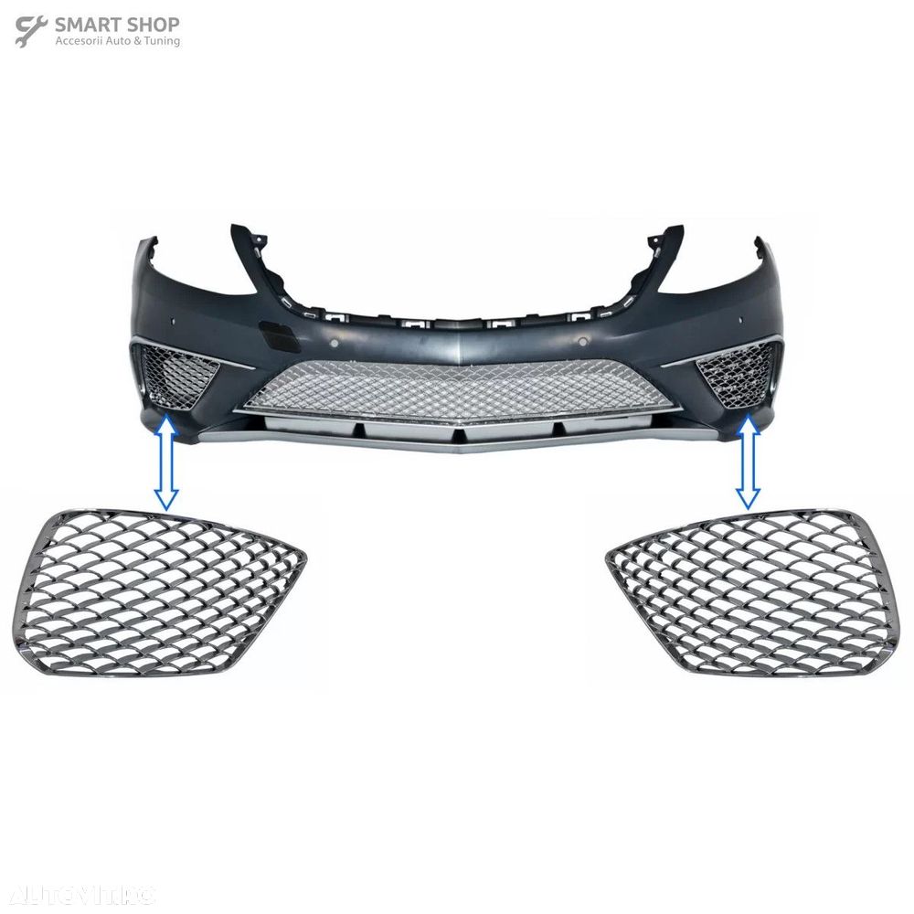 Grile Laterale Cromate Mercedes S-Class W222 (2013-2017) S65 Design - 1