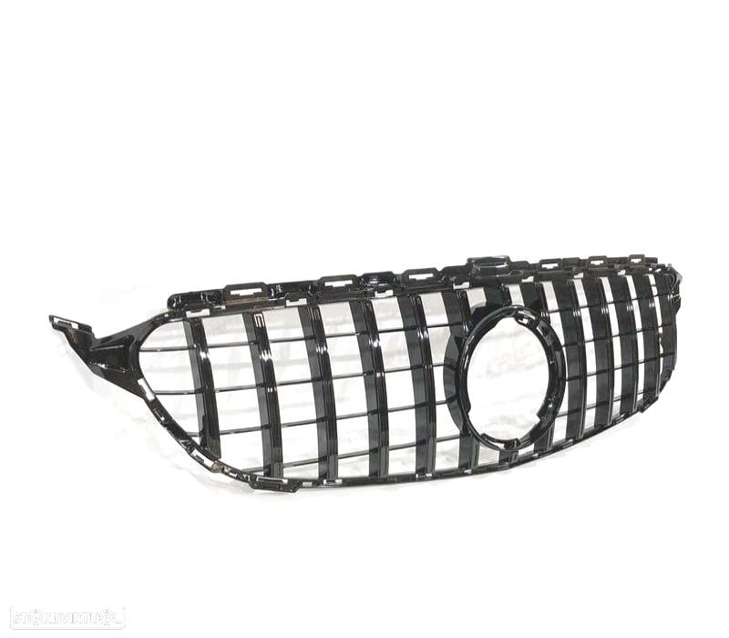 GRELHA FRONTAL MERCEDES W205 19- LOOK AMG GT PRETO - 2