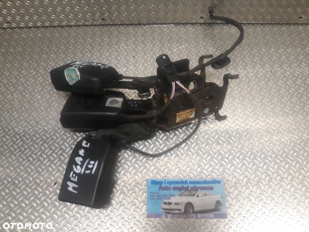ZAPINKA PASA BEZPIECZEŃSTWA TYLNEJ KANAPY RENAULT MEGANE III 2009r (KOMPLET)
