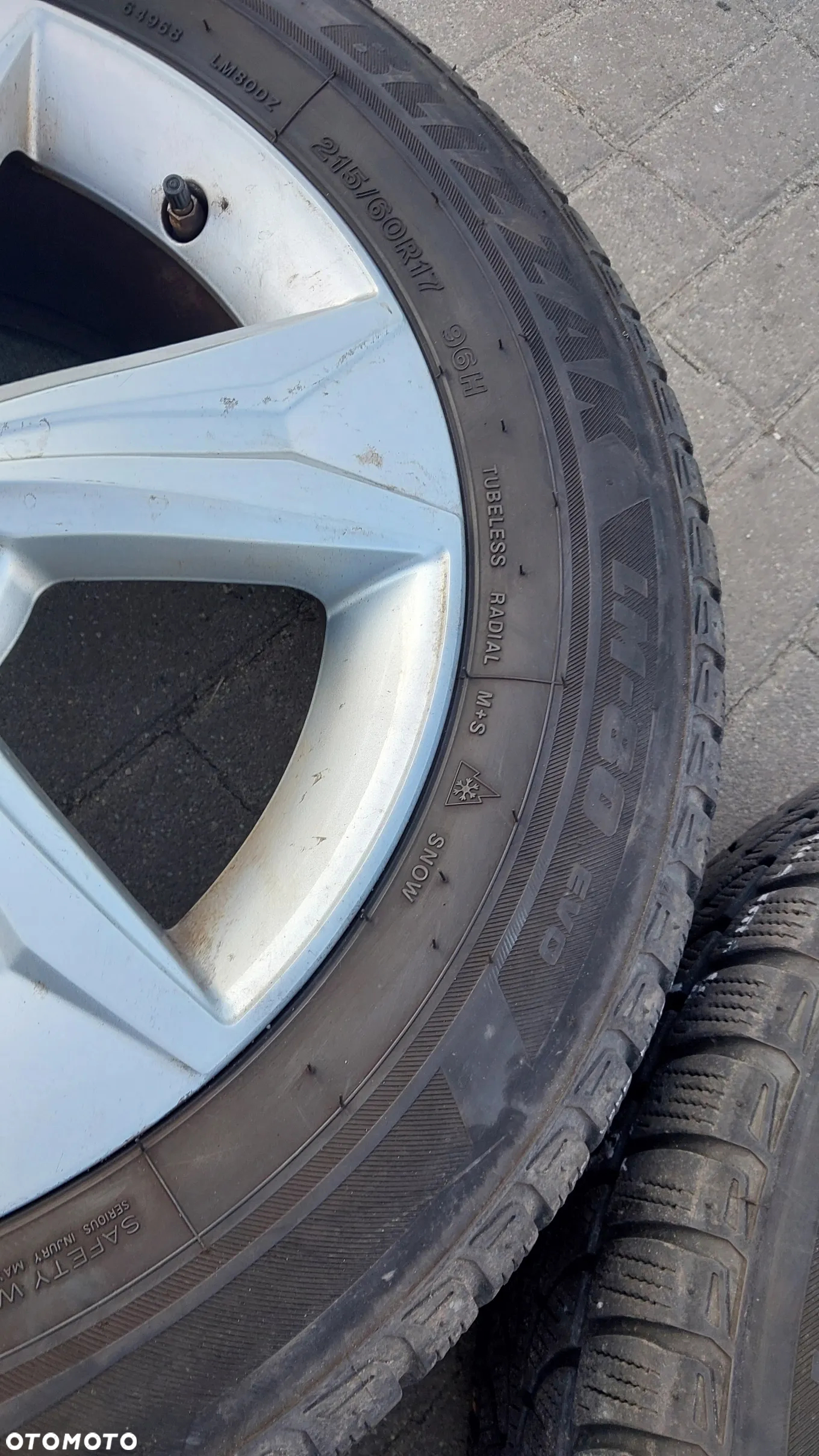 Komplet kol zimowych  Toyota OE PW457-10001 6.5" x 17" 5x114.3 ET45 corolla e21 auris chr opony 215/60r17 - 7