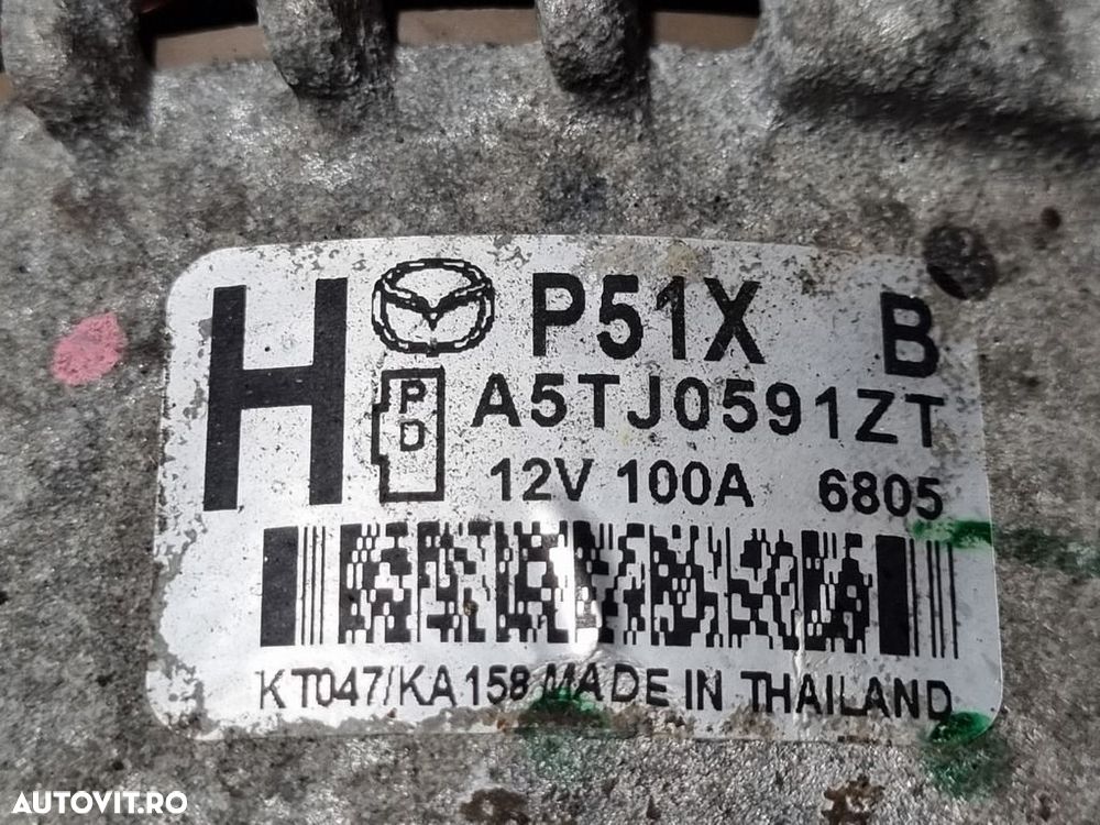 Alternator Mazda CX - 3 2.0 B 2015 - 2018 120CP 1998CC PEX3 PEXB (1276) Benzina A5tj0591zt - 4