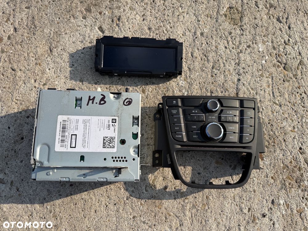OPEL MERIVA B radio wyświetlacz panel radia 23210021 CD400 - 1