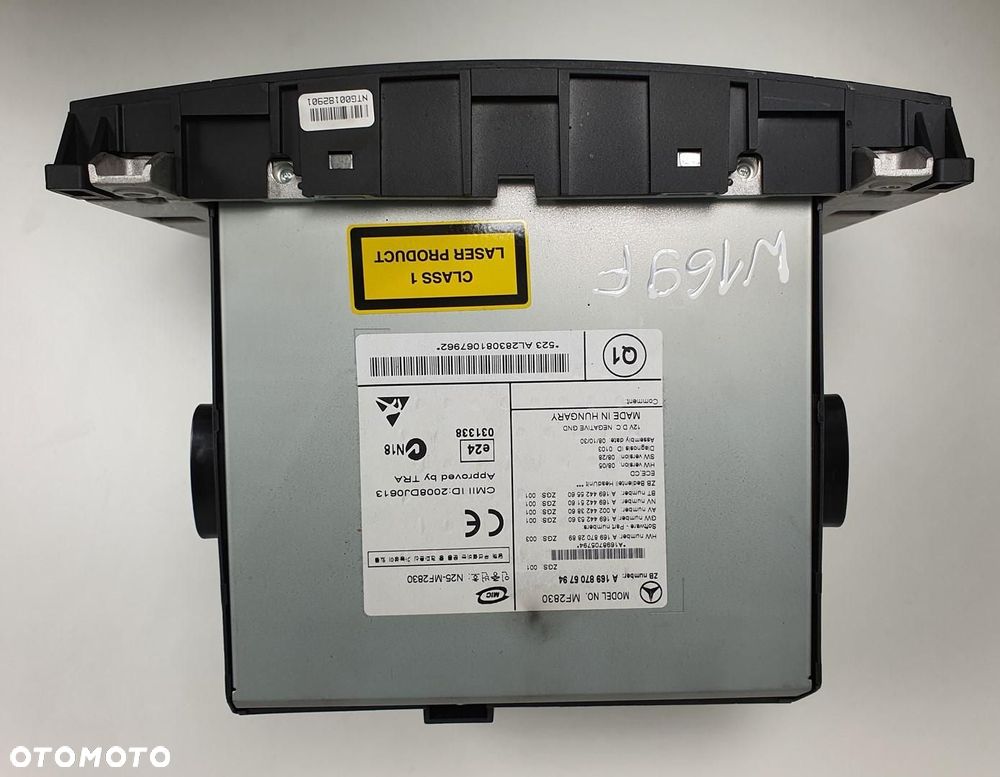 RADIO CD MERCEDES W169 A1698705794 A1698702889 - 4