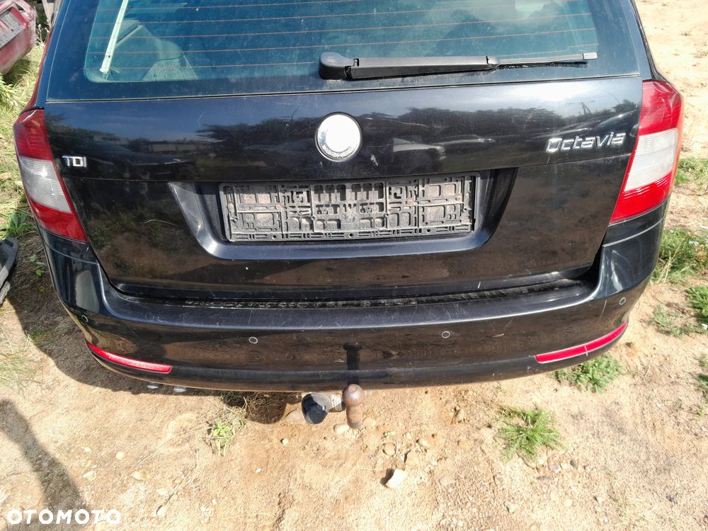 Zderzak tylny kompletny SKODA Octavia II lift 08-13r. kombi 9910 PDC - 3