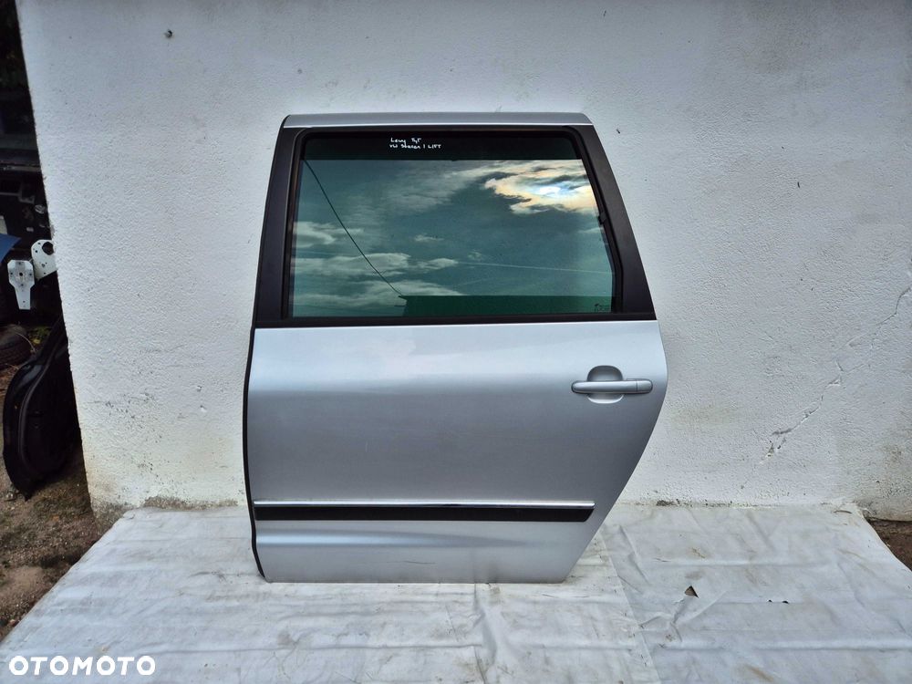 Lewe Tylne Tył Drzwi VW Sharan I LIFT Alhambra Galaxy LB7Z Srebrne Ory - 1