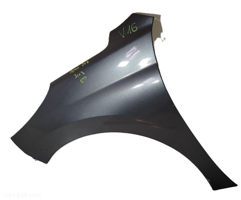 błotnik lewy przedni lewy przód PEUGEOT 207 06-12 ktp - 1