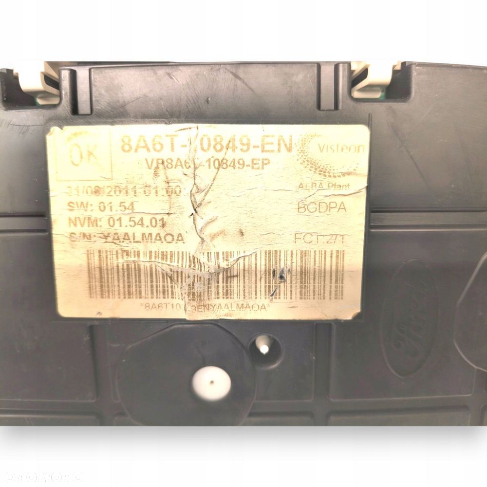 LICZNIK ZEGARY 8A6T-10849-EN Ford Fiesta MK7 1.25 1.4 1.6 16V Benzyna - 2