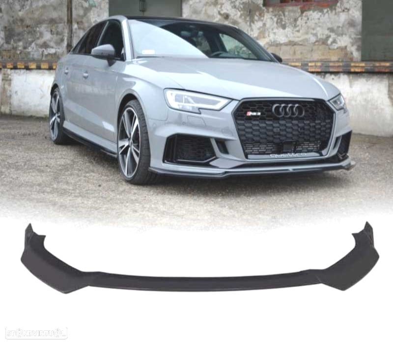 SPOILER LIP AUDI A3 S LINE SEDAN 17-20 LOOK RS3 - 1