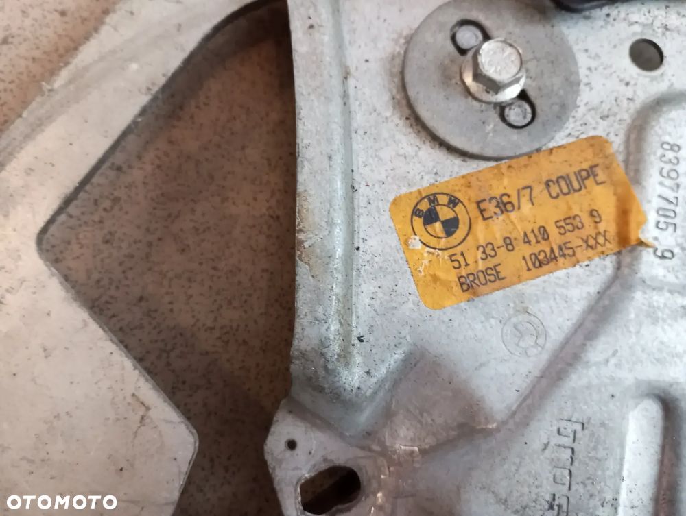MECHANIZM PODNOŚNIK SZYBY LEWY BMW Z3 E36 8397705 - 3
