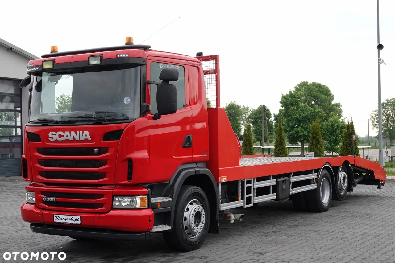 Scania G 360 / 6X2 / LAWETA / POMOC DROGOWA / OŚ SKRĘTNA I PODNOSZONA / NAJAZDY HYDRAULICZNE / WCIĄGARKA / SPROWADZONY - 7