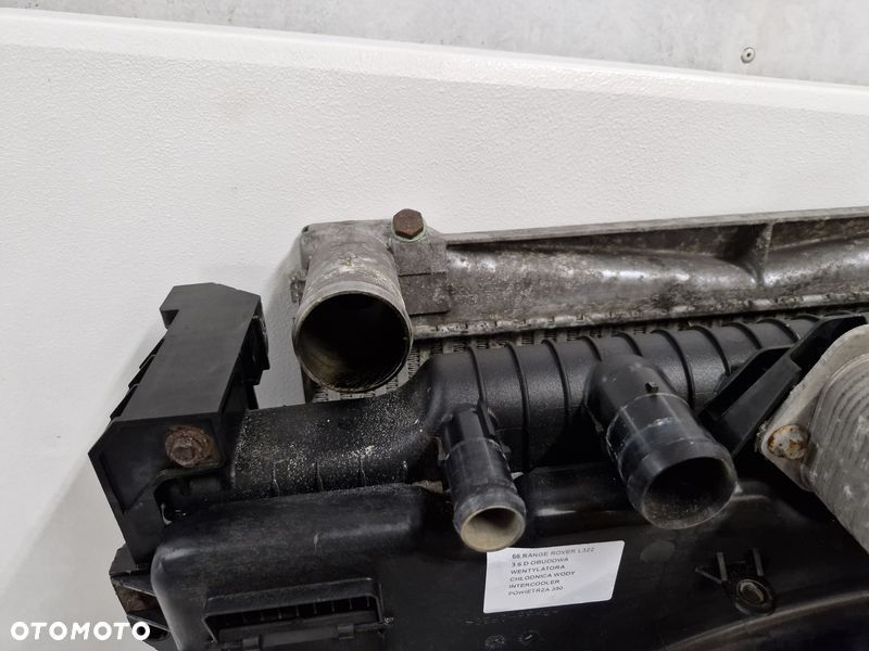 range rover l322 3.6 d obudowa wentylatora chłodnica wody intercooler powietrza - 4