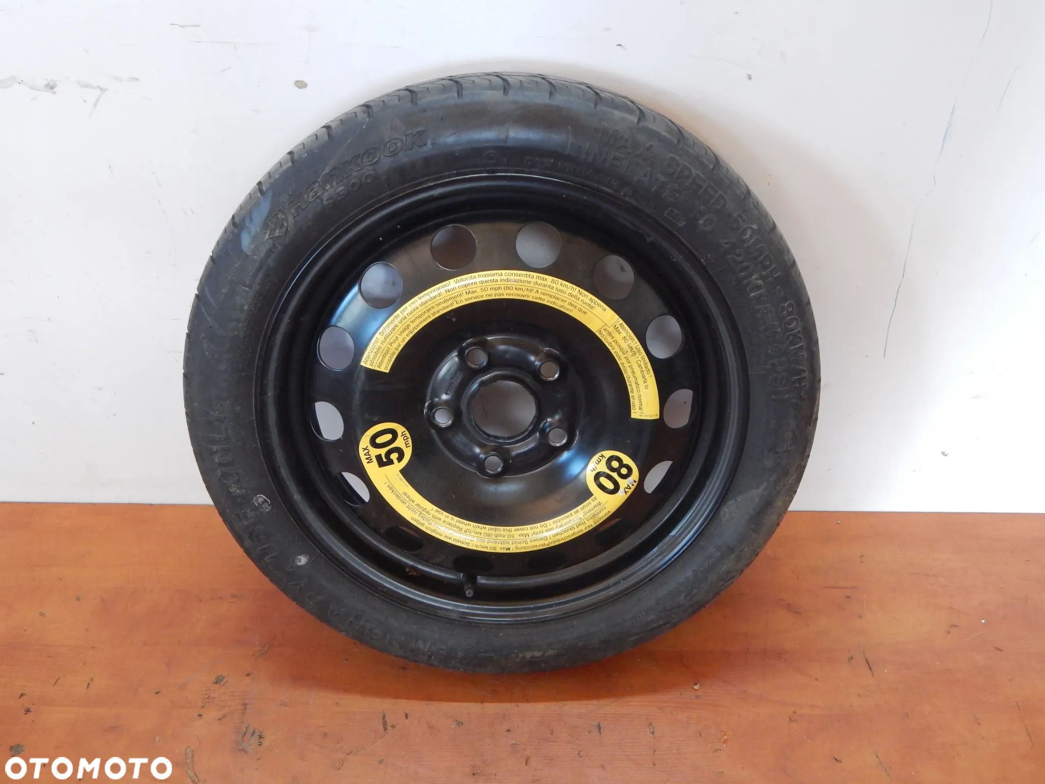 Koło dojazdowe felga R16 Audi A3 8P VW golf Seat skoda 04-15 Łuków części - 1
