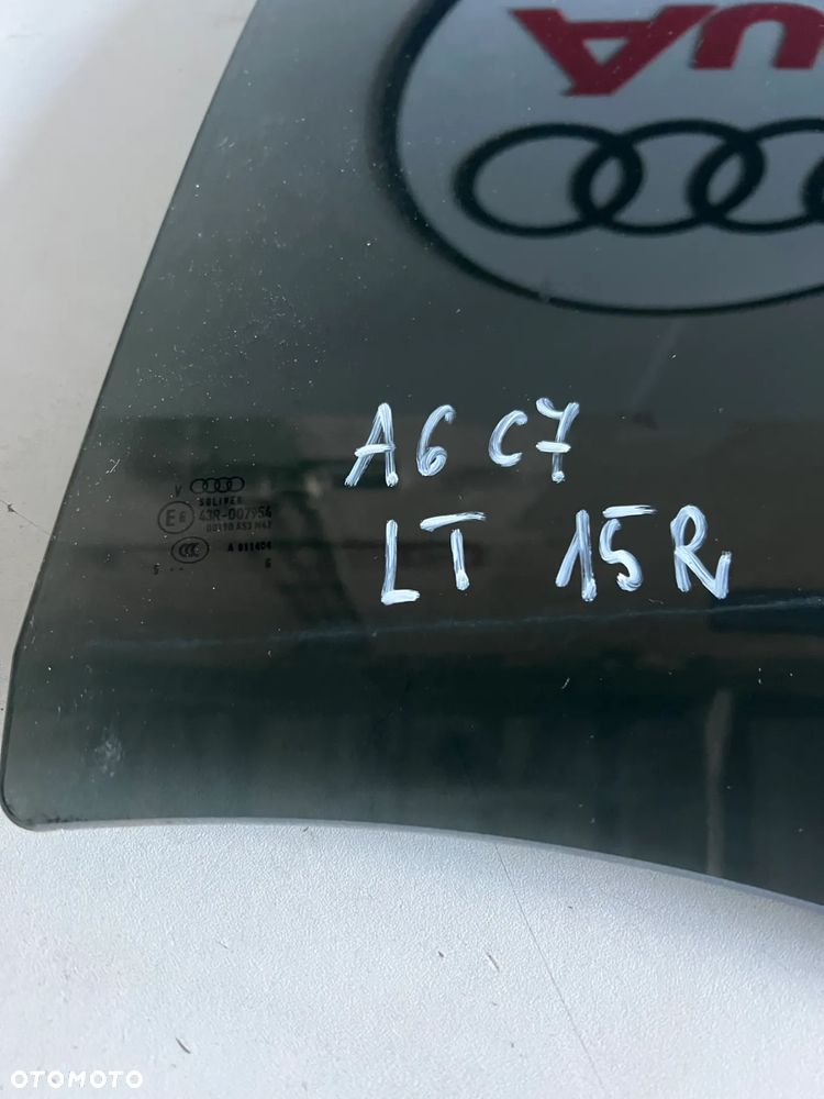 SZYBA DRZWI LEWY TYŁ audi a6 c7 AVANT 15r ORYGINAŁ* - 2