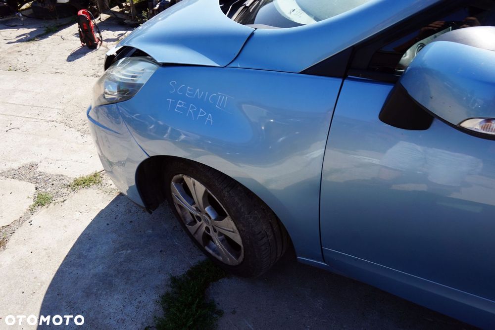 BŁOTNIK PRZEDNI LEWY SCENIC III PH1 TERPA 631017581R NIEBIESKI RENAULT 2009-2013 - 3