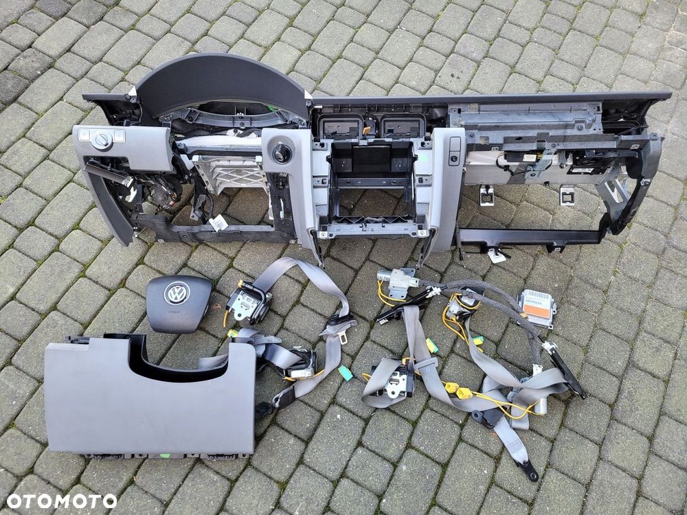 VW PHAETON II LIFT DESKA KONSOLA PODUSZKI PASY AIRBAG ORYGINAŁ 10-15R - 1