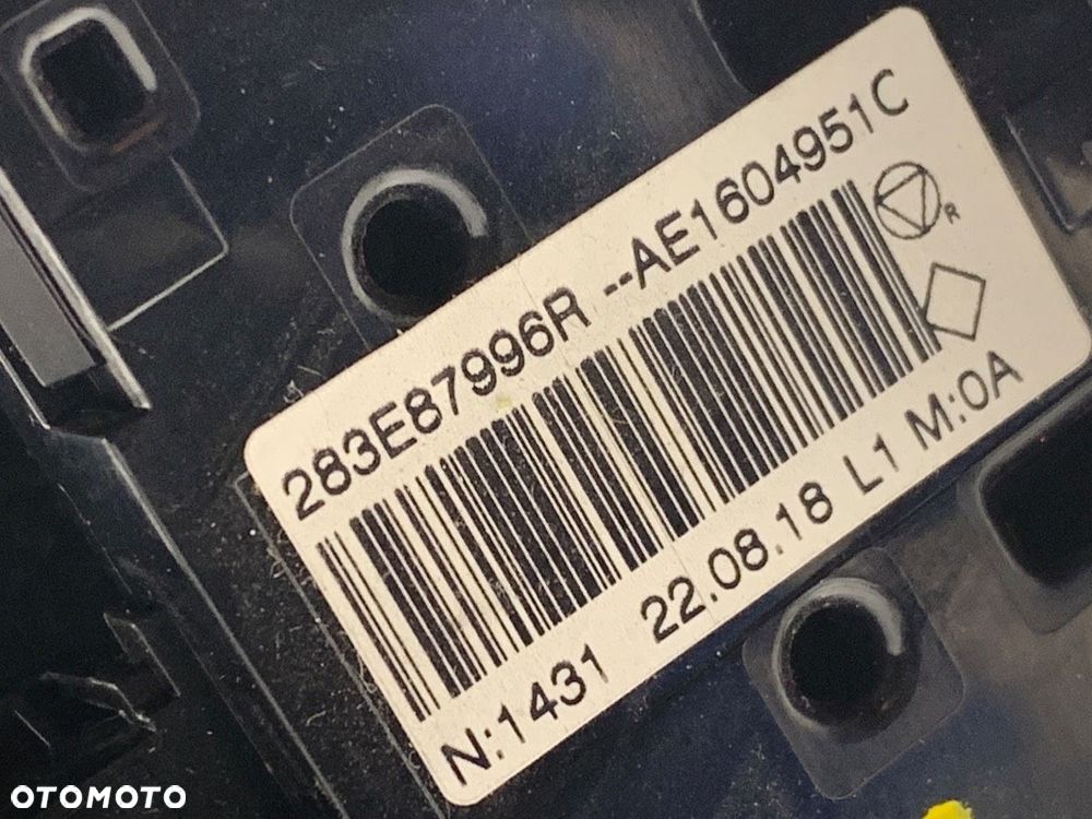 PANEL STEROWANIA NAWIEWU  RENAULT CLIO V (B7_) 2019 - 2022 1.6 E-TECH 145 (B7MU) 69 kW [94 KM] - 5