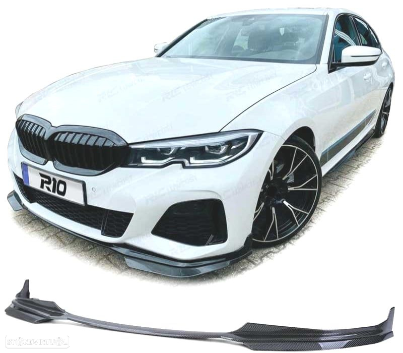 SPOILER LIP FRONTAL BMW G20 G21 19-22 LOOK M PERFORMANCE CARBONO - 5