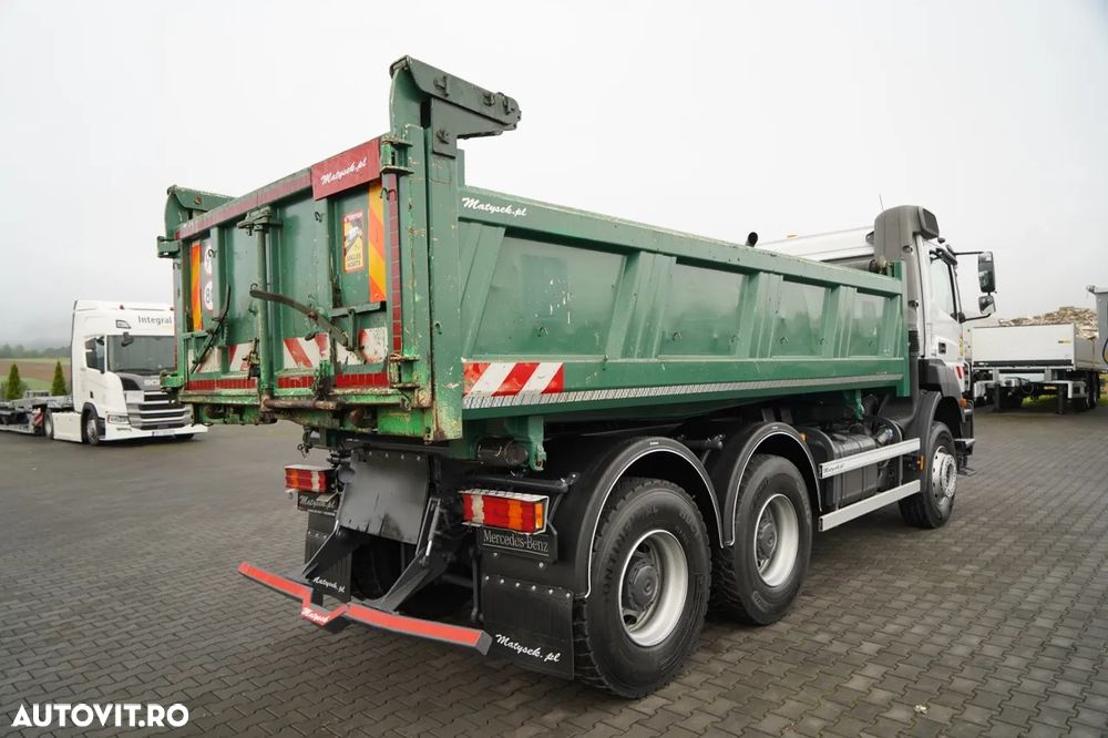 Mercedes-Benz AXOR 2636 / 6x4 / BASCULĂ CU 2 LATE / HIDROCLAPĂ / HIDROCLAPĂ / SPECIAL / CU PUNGĂ DE TRECERE FRONTALĂ / MANUALĂ - 15