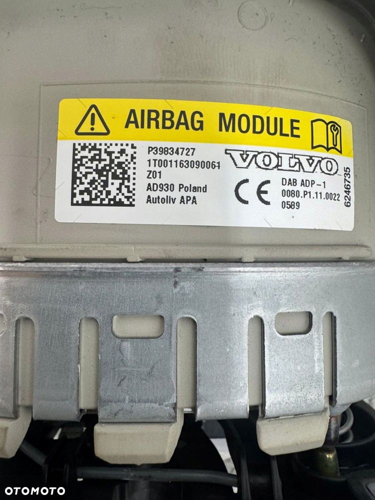 airbag poduszka kierowcy volvo s90 ii 2017-2021 39834727 oryginał - 7