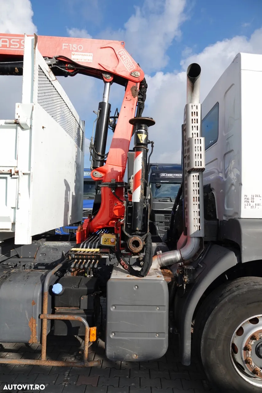 Renault KERAX 410 / 6x4 / BASCULANTE + HDS FASSI F150 / HYDROBURTA / BORDMATIC - 18
