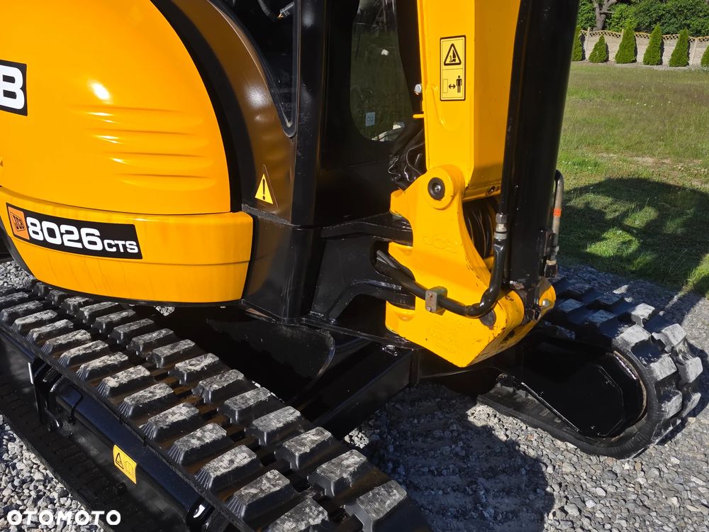 JCB JCB 8026 CTS mini Koparka 1901 MTG sprowadzona 3 łyżki szybkozłącze hydrauliczne piękny stan GOODBER 8025 30 - 8