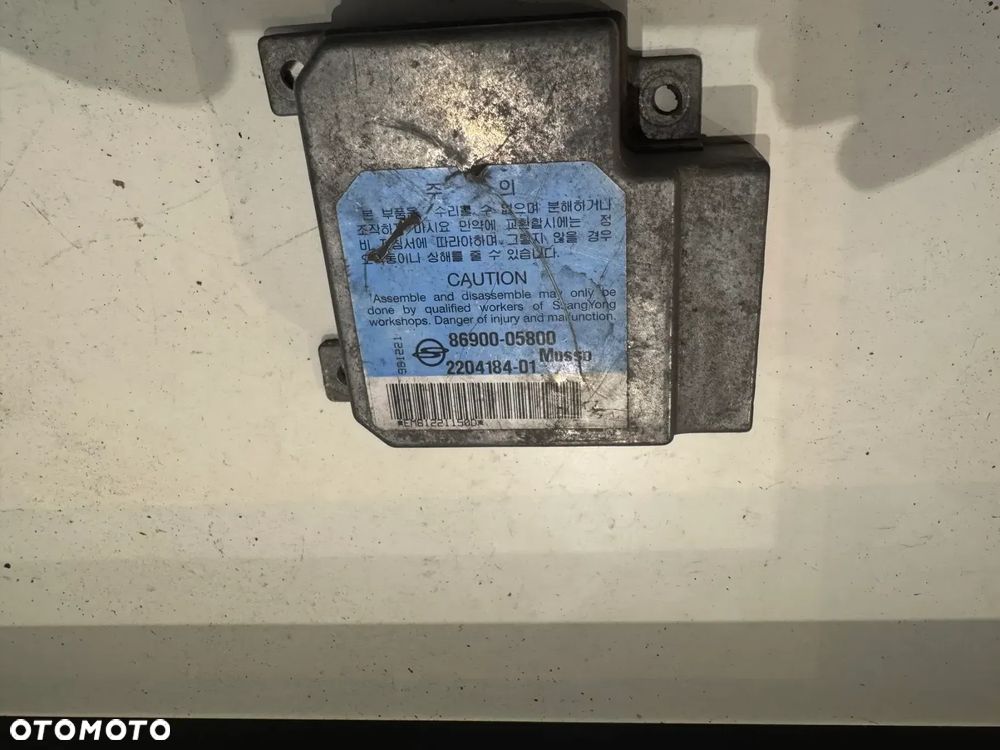 Sterownik | Moduł | Sensor poduszek powietrznych | AIRBAG | SsangYong Musso - 86900-05800 - 1