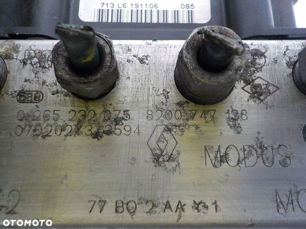 RENAULT MODUS POMPA ABS 0265232075 8200747138 0265800558 - 6