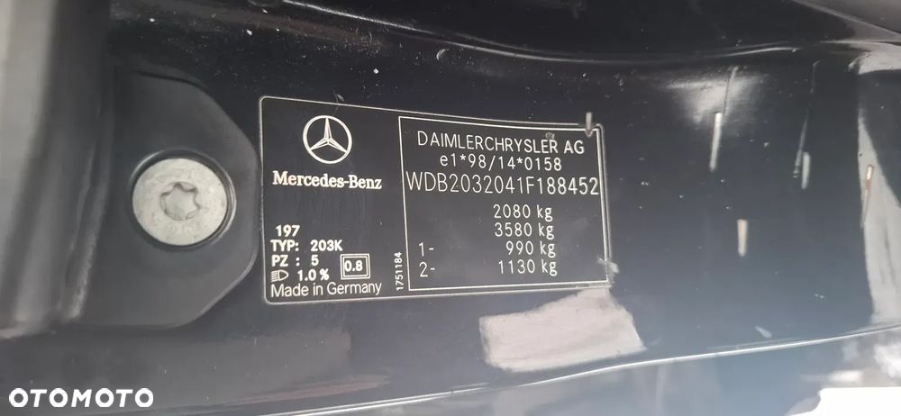 mercedes C klasa 2,2  na części - 2