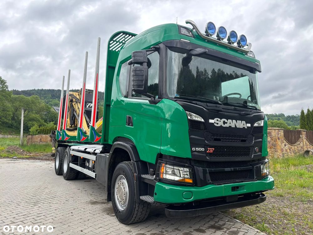 Scania Scania 500XT 6X4 EURO 6 Resor Resor Dzwig HDS z kabiną Do drewna Lasu dłużycy kłody Palfinger - 8