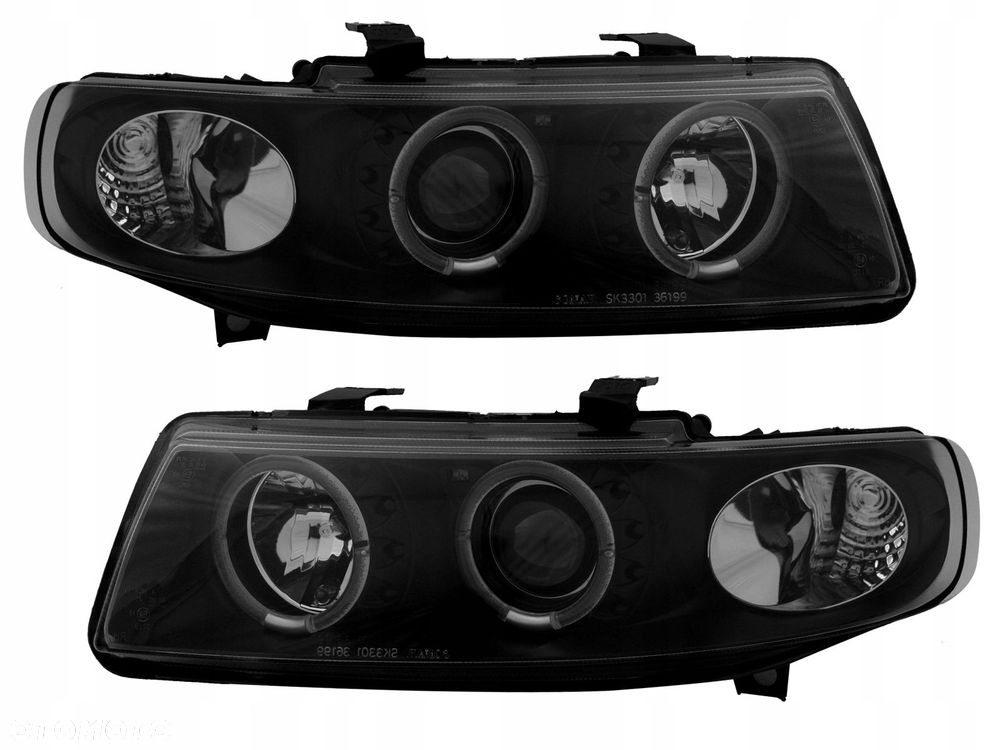 REFLEKTORY LAMPY KPL RINGI ANGEL EYES LED TUNING SEAT LEON I 1 1M TOLEDO - 1
