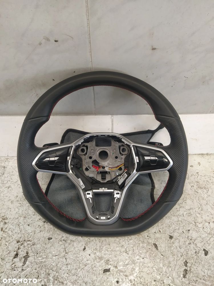 VW GOLF VIII GTI KIEROWNICA MULTIFUNKCYJNA ŁOPATKI CZERWONA NIĆ ORYGINAŁ - 2