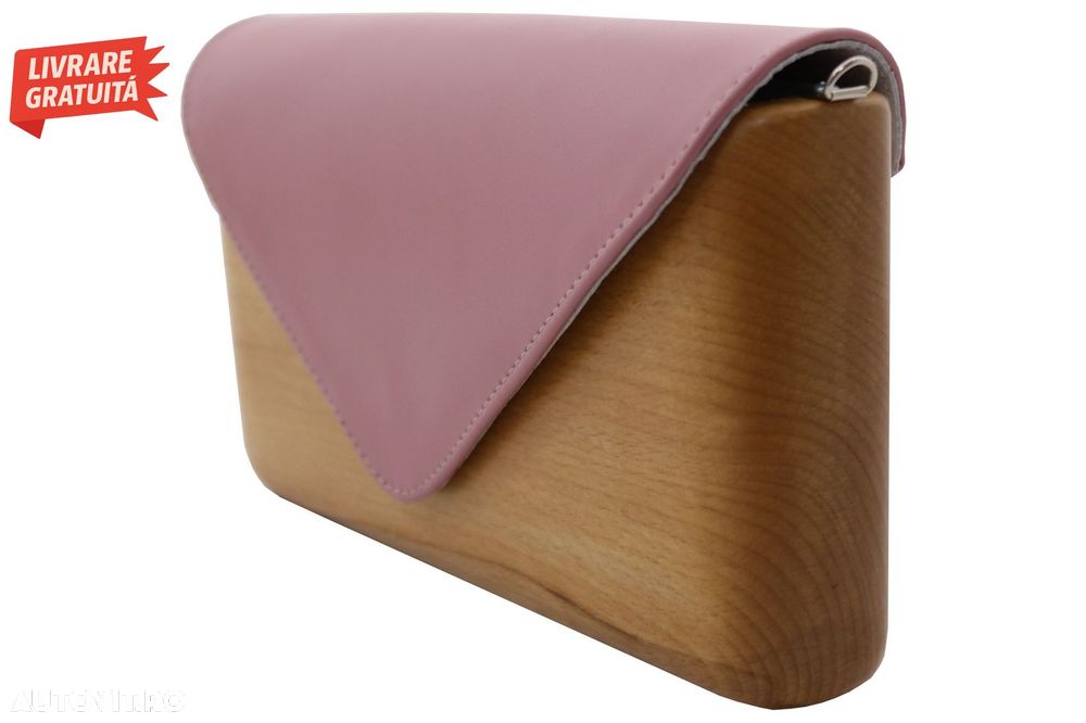 Geanta Lemnia Roz Nude- livrare gratuita - 3