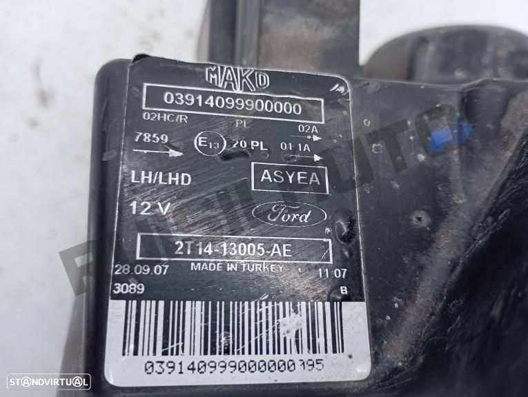 Ótica / Farol Esquerdo 2t14-13005-ae Ford Transit Connect I [20 - 3