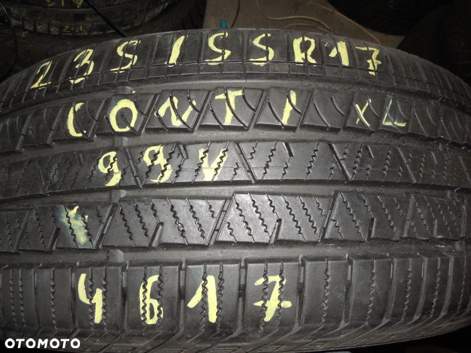 OPONA POJEDYNKA 235/55R17 CONTINENTAL CROSS CONTACT WINTER XL DOT 4617 8,7MM - 1