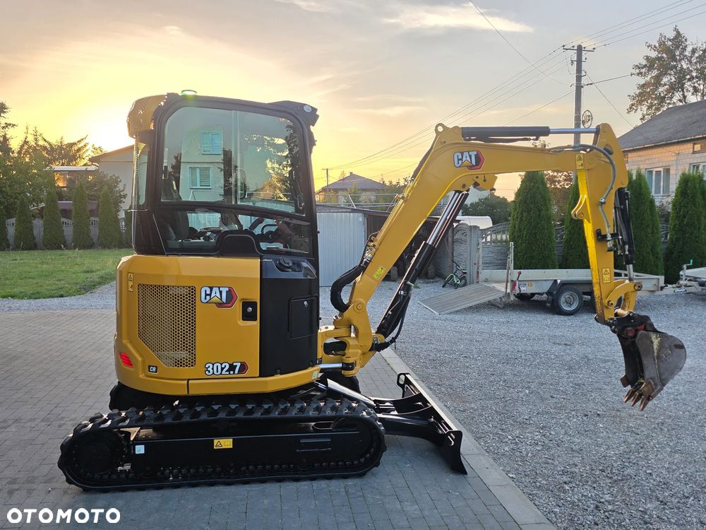 Caterpillar CAT 302.7 CR mini koparka szybkozłącze 3 łyżki piękna serwisowana 1 wł JCB sprowadzona w oryginale - 25