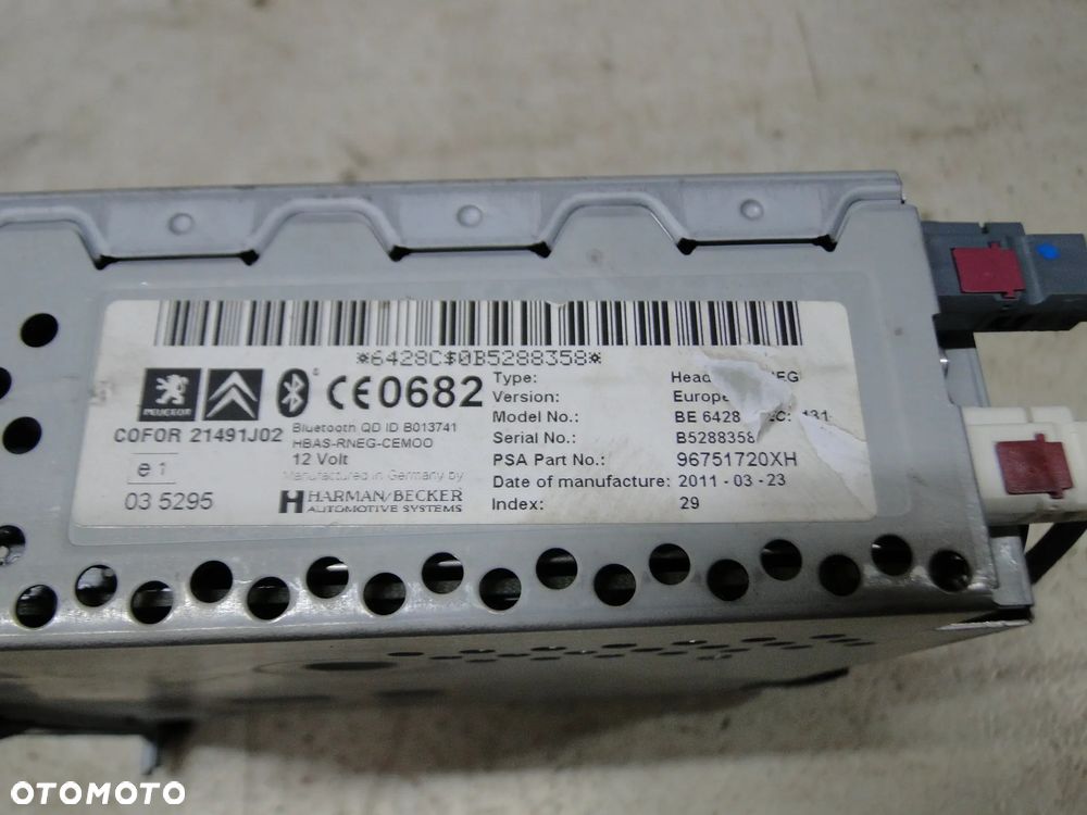 PEUGEOT 308 T7 RADIO CD MP3 NAWIGACJA TELEFON EUROPA - 5