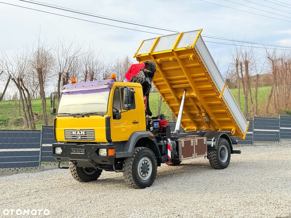 MAN * MAN LE 18.280 * HDS HMF 1560 * Kiper Wywrotka * 4x4 * Sprowadzony * Energetyka * - 25