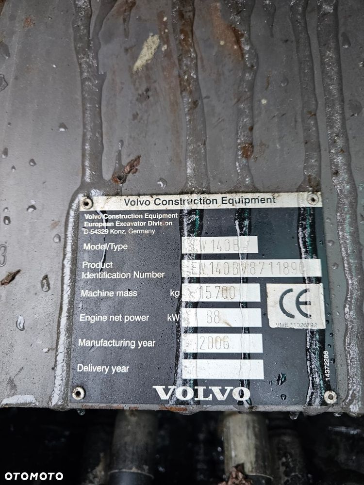 Volvo EW140B \ ew 140 ew140c ew160 - 25