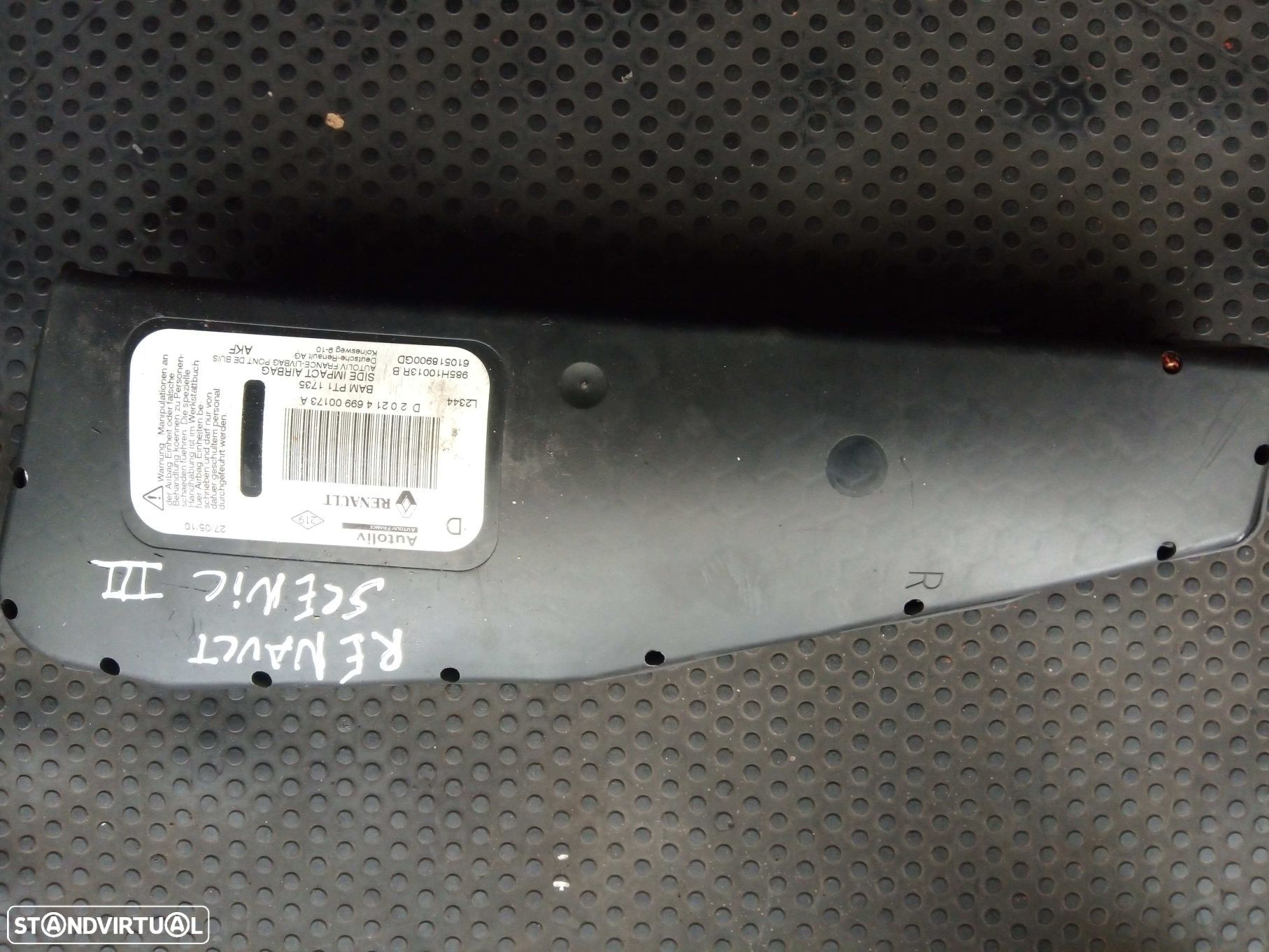 Airbag Banco Dto Renault Megane Iii Três Volumes - 1